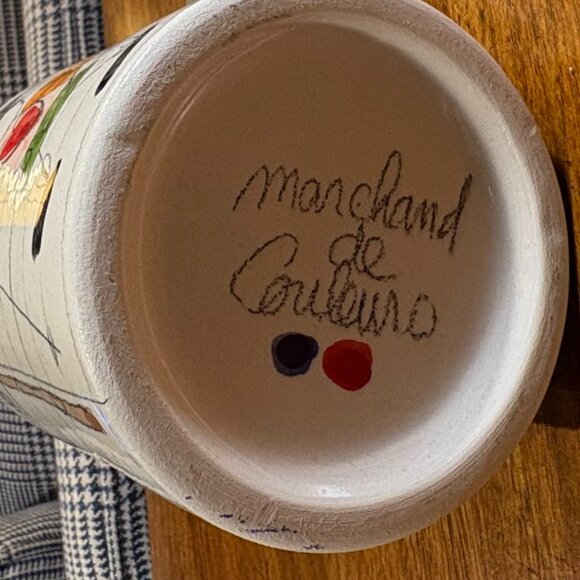 BOGO French Handmade Marchand de Couleurs Mug: "Luberon: The Hiker" - Picture 6 of 8